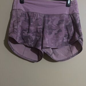 Lululemon Athletica Purple Athletic Shorts Moisture-Wicking
